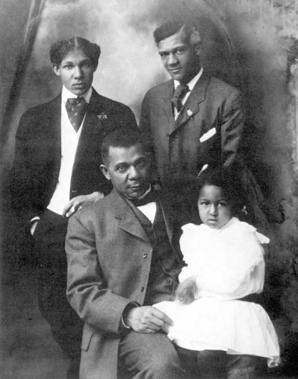 Booker T Washington & Family