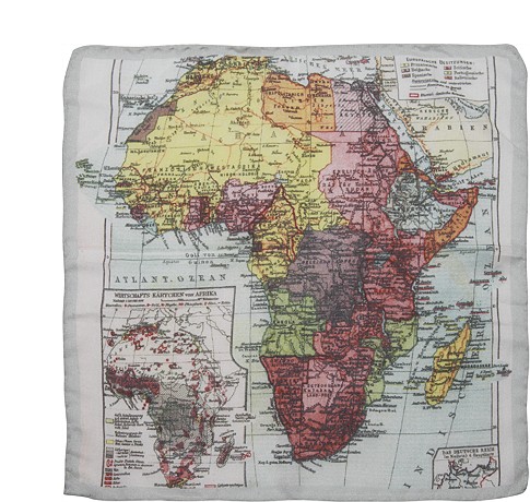 Suit Supply Map Pocket Square2