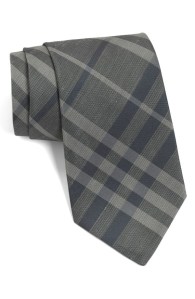 Burberry Gray & Blue Necktie