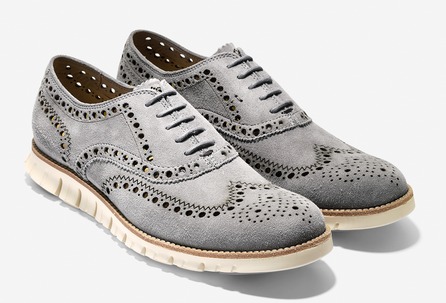 Men’s size 8 ZeroGrand Cole Haan Midnight Grey suede Used a handful of time Buy Cole Haan Grey ZERØGRAND No Stitch Oxford Sneakers  main image 4