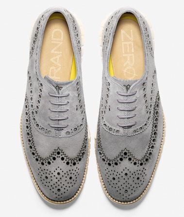 Men’s size 8 ZeroGrand Cole Haan Midnight Grey suede Used a handful of time Buy Cole Haan Grey ZERØGRAND No Stitch Oxford Sneakers  main image 2